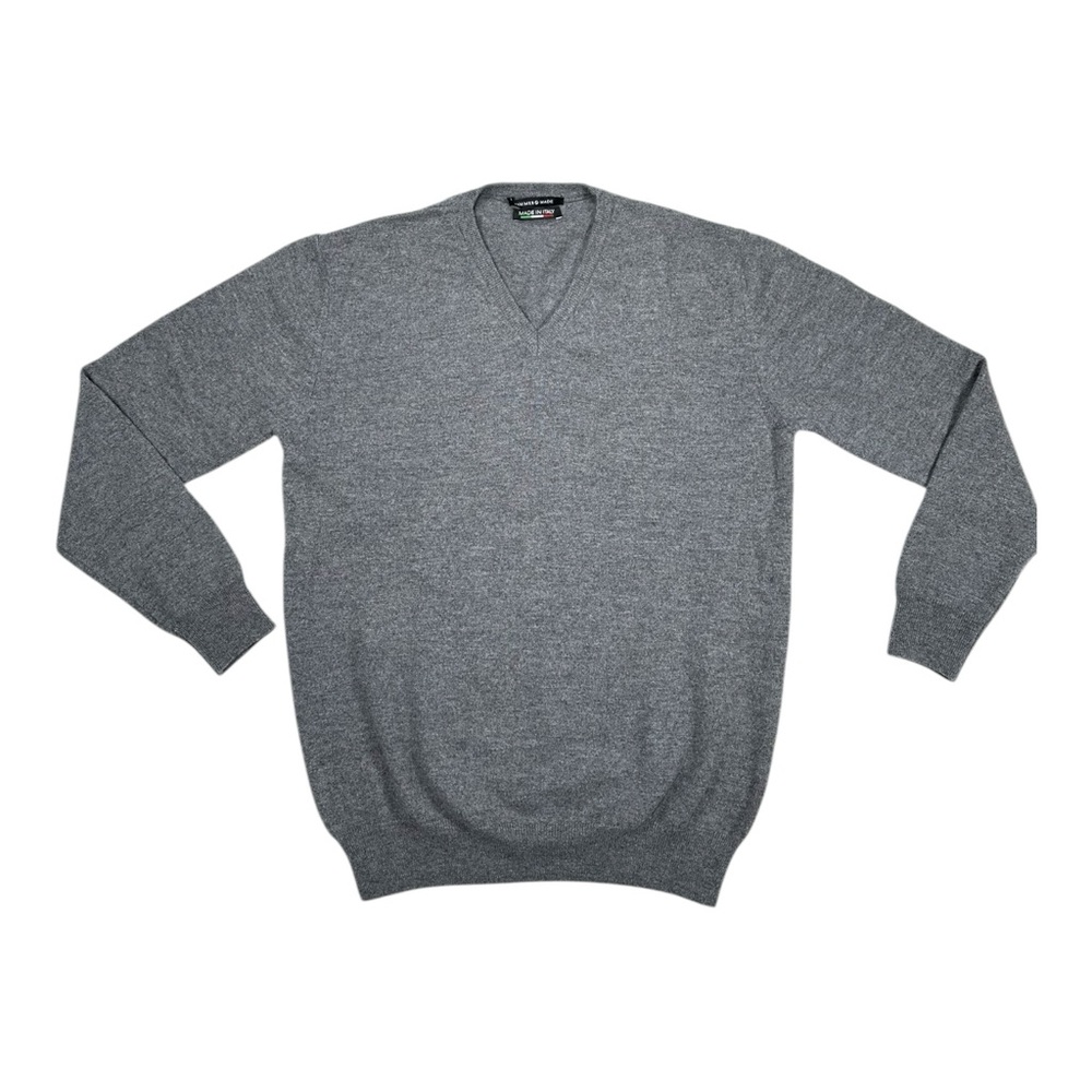 Hammer Made Pullover V-Neck Cashmere Heather‎ Gray Large